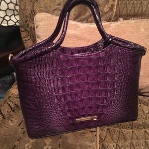 Brahmin Elaine Violet Satchel- Used one time for a wedding.